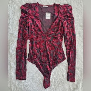 28. Free People Magic Hour Bodysuit Midnight Combo